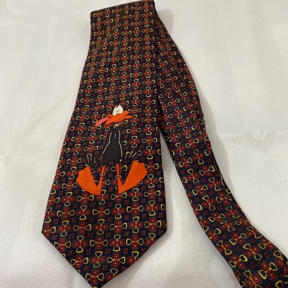 Daffy Duck looney tunes Mens tie